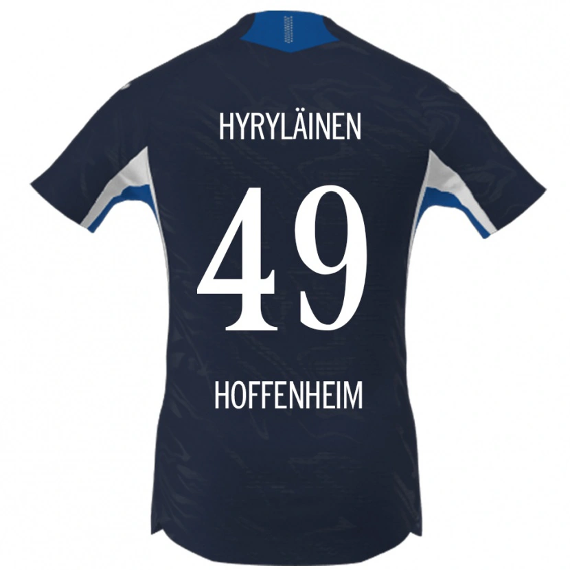 Danxen Kinder Luka Hyryläinen #49 Marineblau Weiß Heimtrikot Trikot 2025/26 T-Shirt