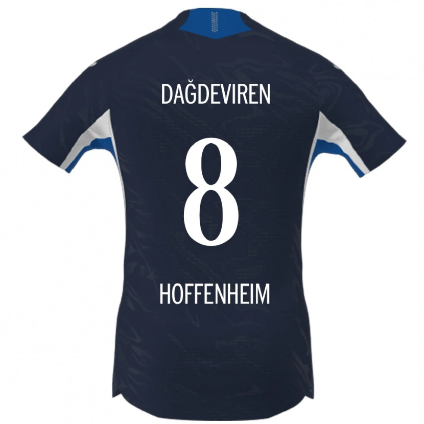 Danxen Kinder Diren Dağdeviren #8 Marineblau Weiß Heimtrikot Trikot 2025/26 T-Shirt
