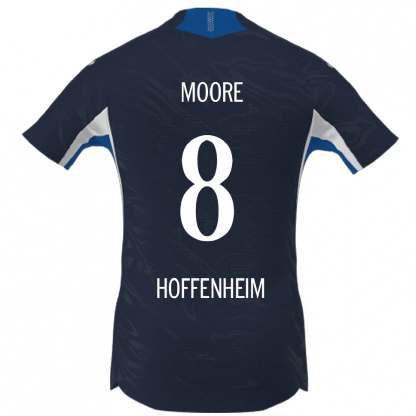 Danxen Kinder Matthew Moore #8 Marineblau Weiß Heimtrikot Trikot 2025/26 T-Shirt
