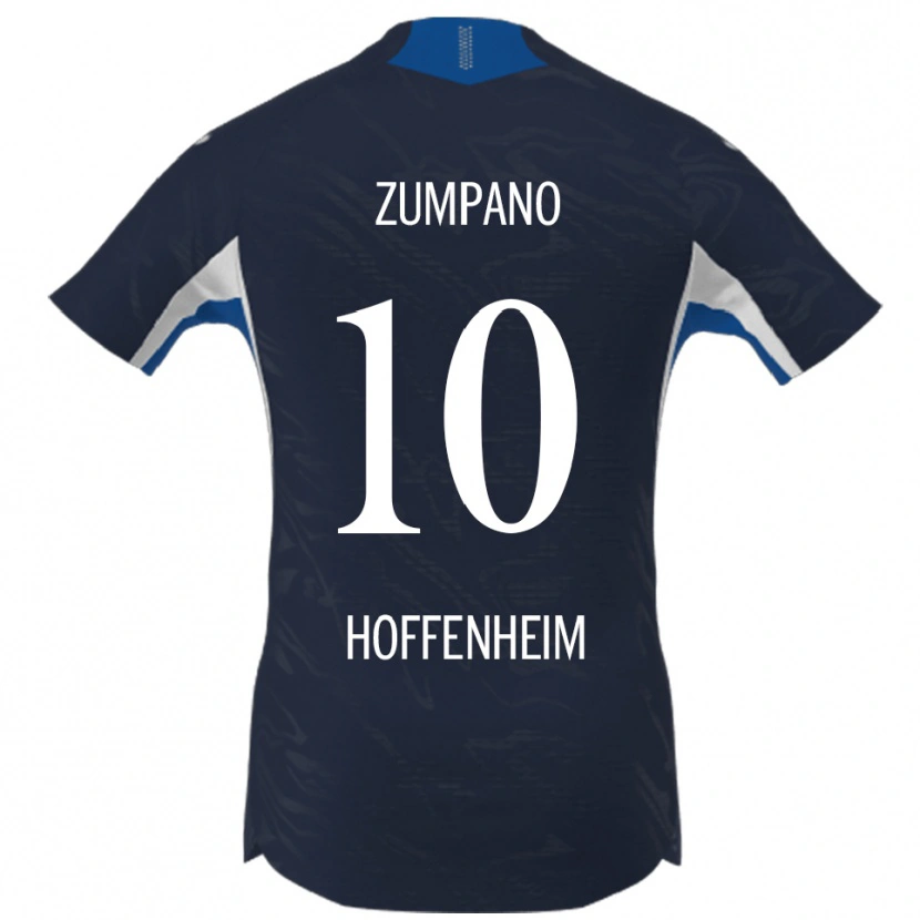 Danxen Kinder Nevio Zumpano #10 Marineblau Weiß Heimtrikot Trikot 2025/26 T-Shirt