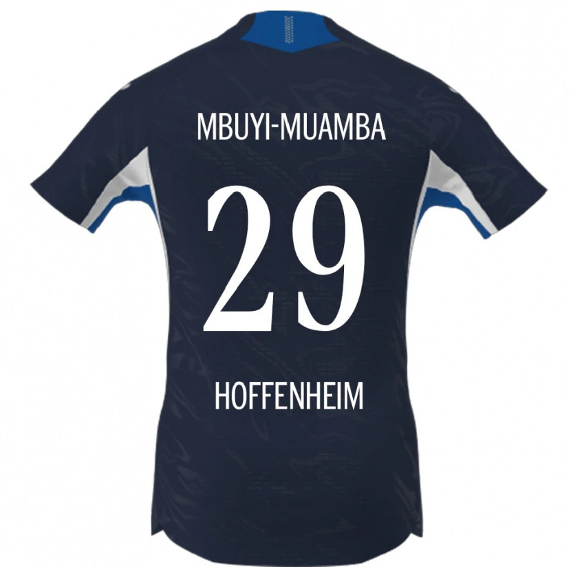 Danxen Kinder Hubert Mbuyi-Muamba #29 Marineblau Weiß Heimtrikot Trikot 2025/26 T-Shirt
