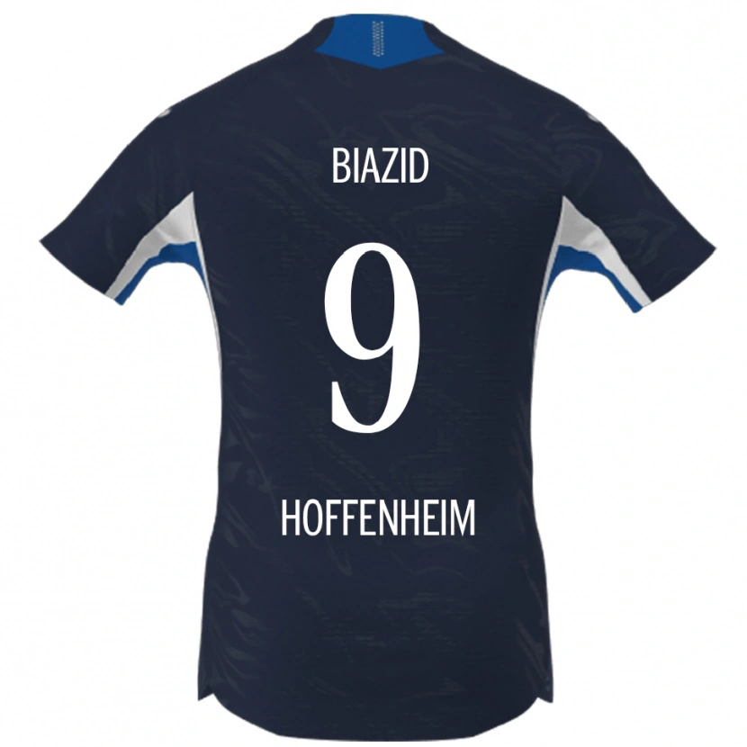 Danxen Kinder Zain Biazid #9 Marineblau Weiß Heimtrikot Trikot 2025/26 T-Shirt