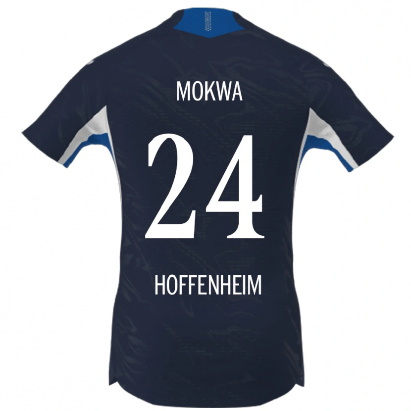 Danxen Kinder David Mokwa #24 Marineblau Weiß Heimtrikot Trikot 2025/26 T-Shirt