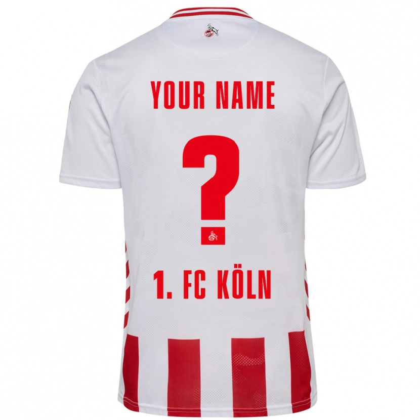 Danxen Kinder Ihren Namen #0 Weiß Rot Heimtrikot Trikot 2025/26 T-Shirt