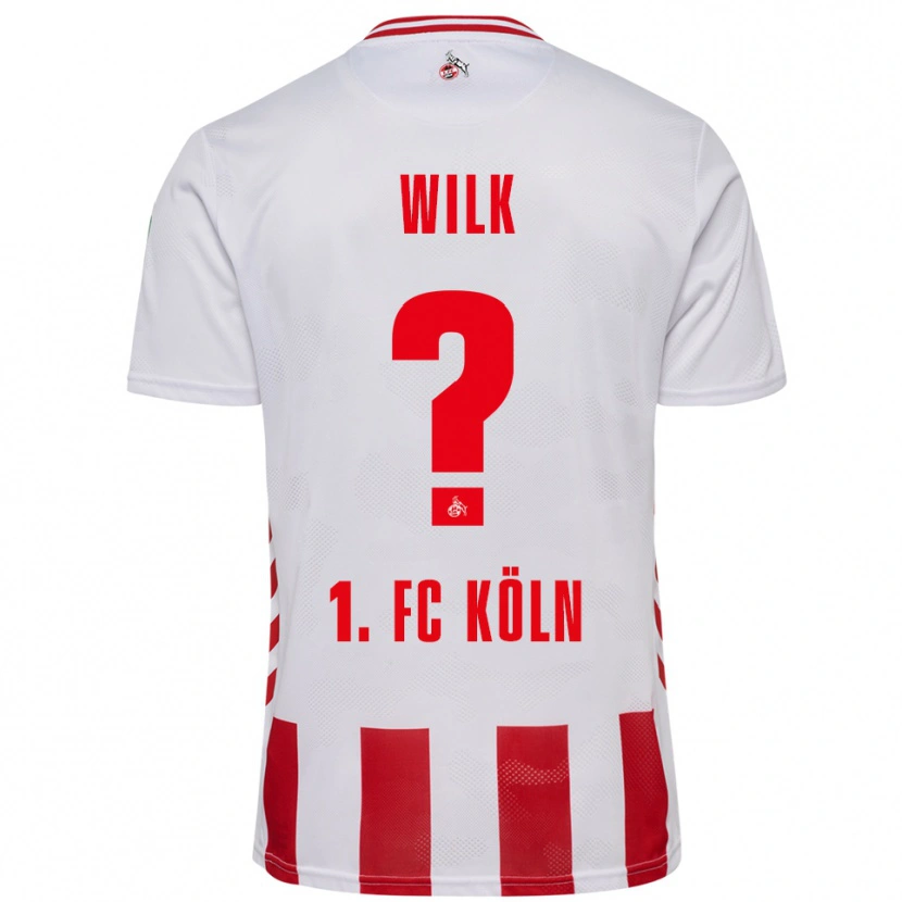 Danxen Kinder Emil Wilk #0 Weiß Rot Heimtrikot Trikot 2025/26 T-Shirt