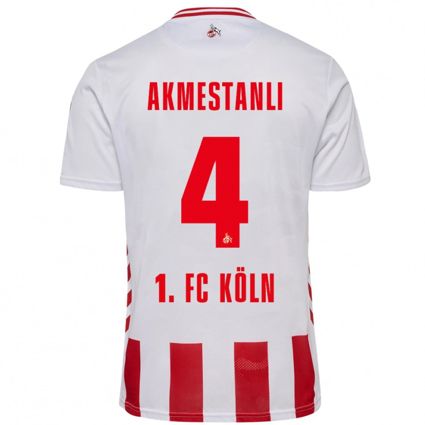 Danxen Kinder Teoman Akmestanli #4 Weiß Rot Heimtrikot Trikot 2025/26 T-Shirt