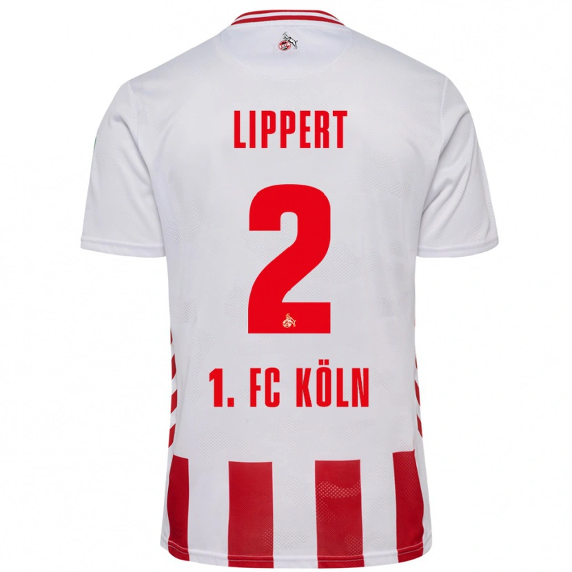 Danxen Kinder Max Lippert #2 Weiß Rot Heimtrikot Trikot 2025/26 T-Shirt