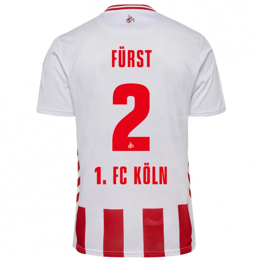 Danxen Kinder David Fürst #2 Weiß Rot Heimtrikot Trikot 2025/26 T-Shirt