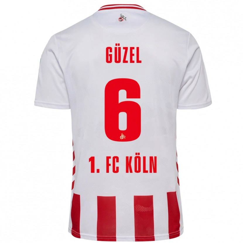 Danxen Kinder Arian Güzel #6 Weiß Rot Heimtrikot Trikot 2025/26 T-Shirt