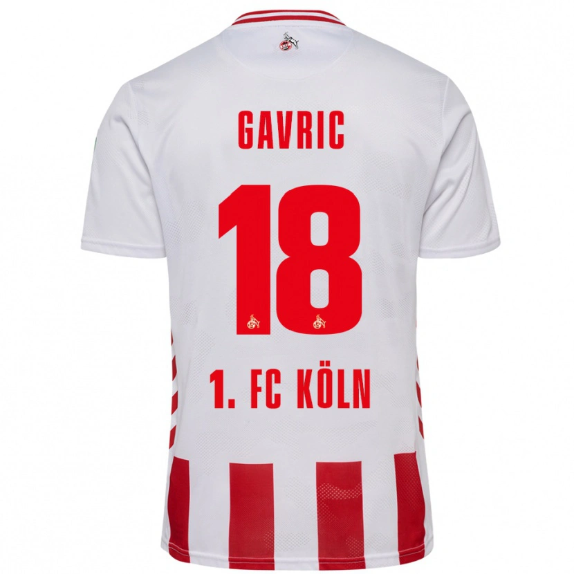 Danxen Kinder Andrea Gavrić #18 Weiß Rot Heimtrikot Trikot 2025/26 T-Shirt