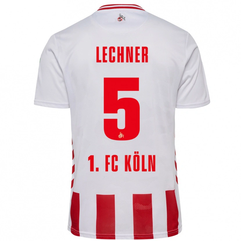 Danxen Kinder Luca Lechner #5 Weiß Rot Heimtrikot Trikot 2025/26 T-Shirt