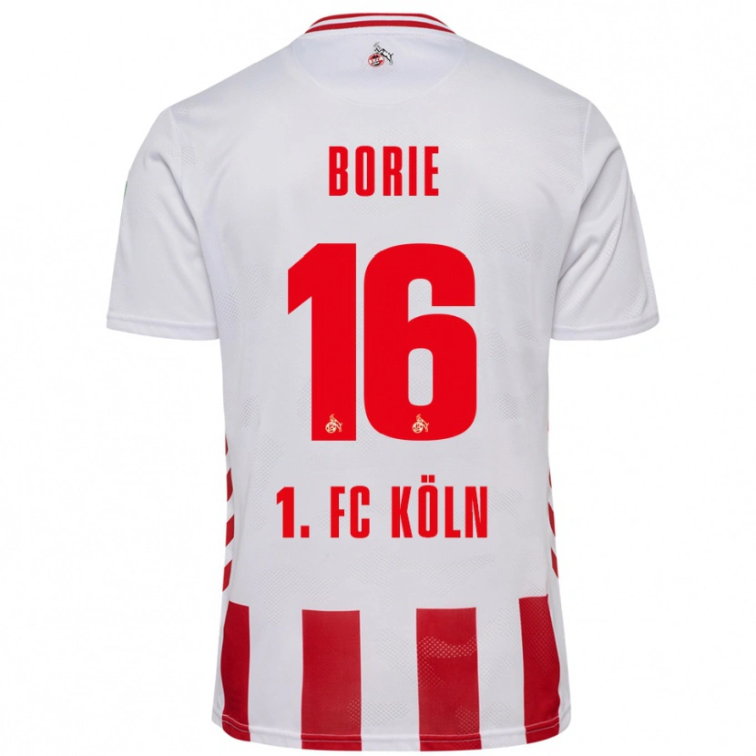 Danxen Kinder Etienne Borie #16 Weiß Rot Heimtrikot Trikot 2025/26 T-Shirt