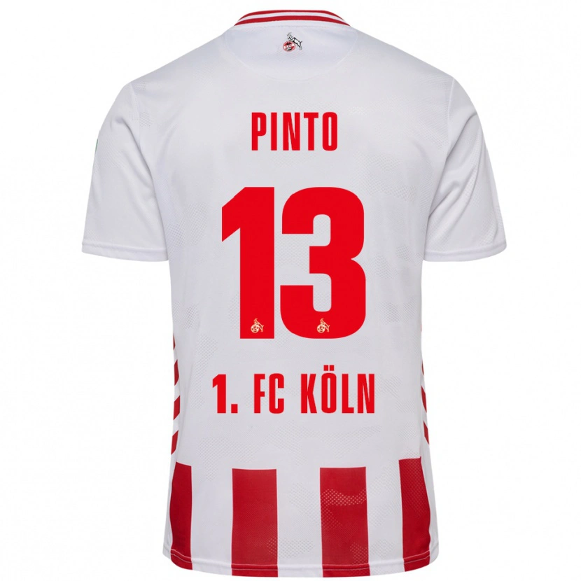 Danxen Kinder João Pinto #13 Weiß Rot Heimtrikot Trikot 2025/26 T-Shirt