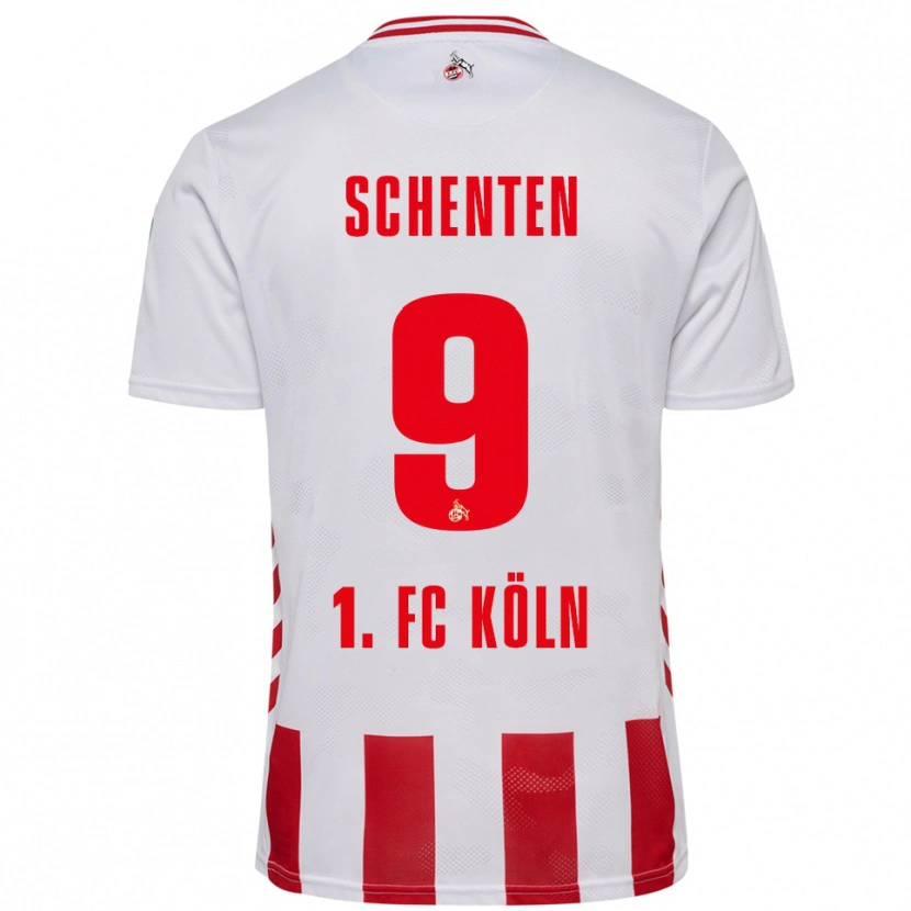 Danxen Kinder Fynn Schenten #9 Weiß Rot Heimtrikot Trikot 2025/26 T-Shirt