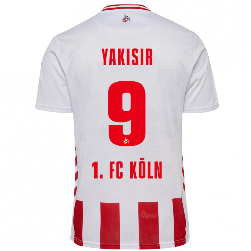 Danxen Kinder Emir-Ahmet Yakisir #9 Weiß Rot Heimtrikot Trikot 2025/26 T-Shirt