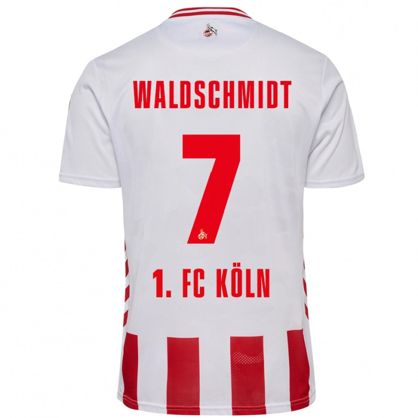 Danxen Kinder Luca Waldschmidt #7 Weiß Rot Heimtrikot Trikot 2025/26 T-Shirt