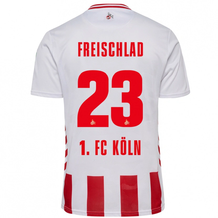 Danxen Kinder Yannick Freischlad #23 Weiß Rot Heimtrikot Trikot 2025/26 T-Shirt