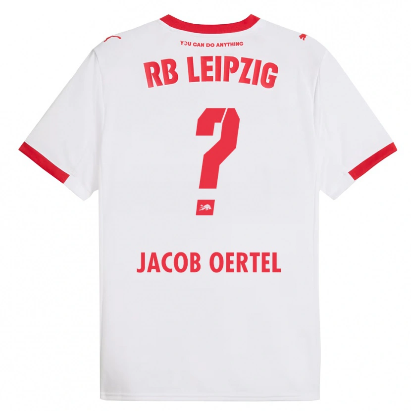 Danxen Kinder Paul Jacob Oertel #0 Weiß Rot Heimtrikot Trikot 2025/26 T-Shirt