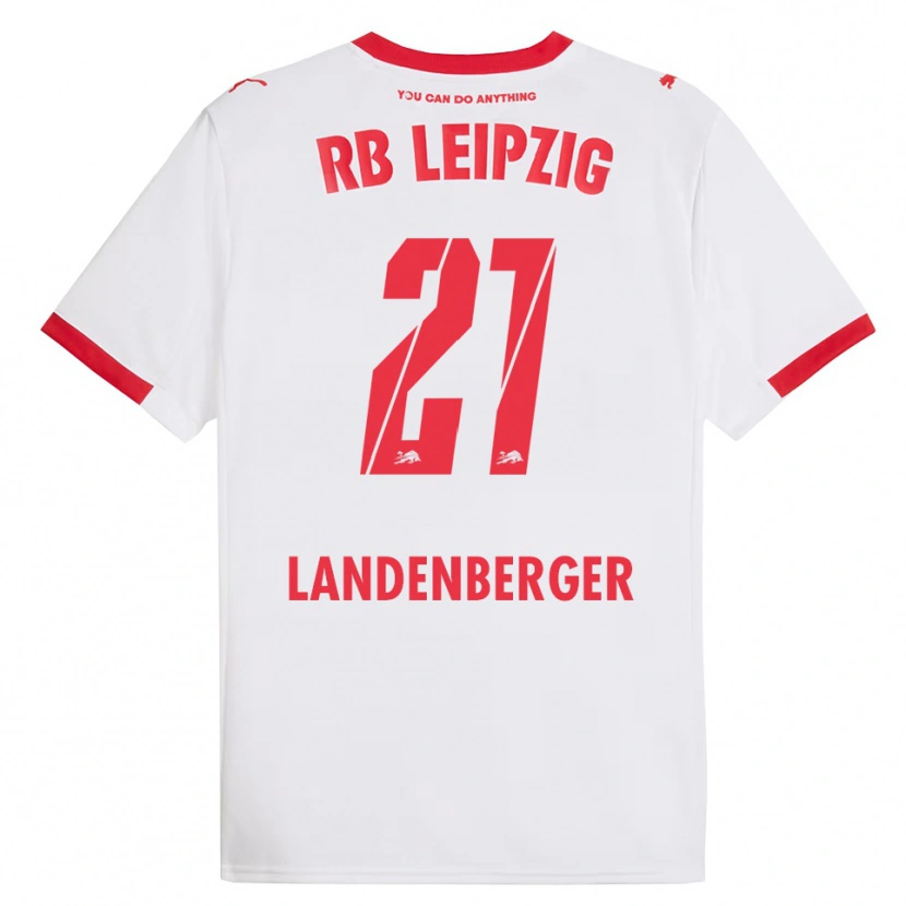 Danxen Kinder Julia Landenberger #21 Weiß Rot Heimtrikot Trikot 2025/26 T-Shirt