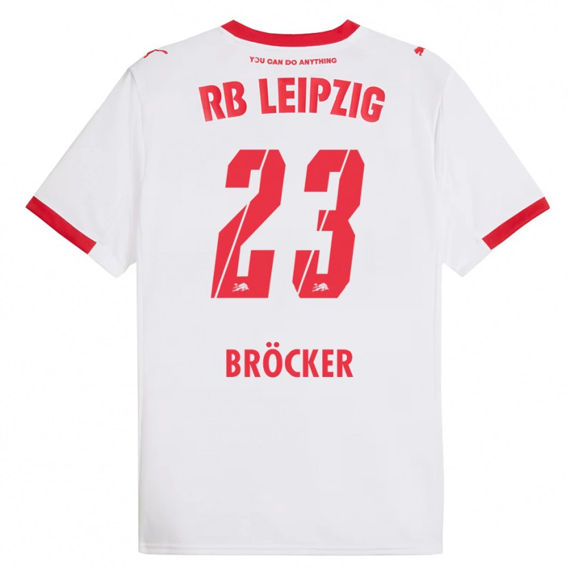 Danxen Kinder Mads Bröcker #23 Weiß Rot Heimtrikot Trikot 2025/26 T-Shirt