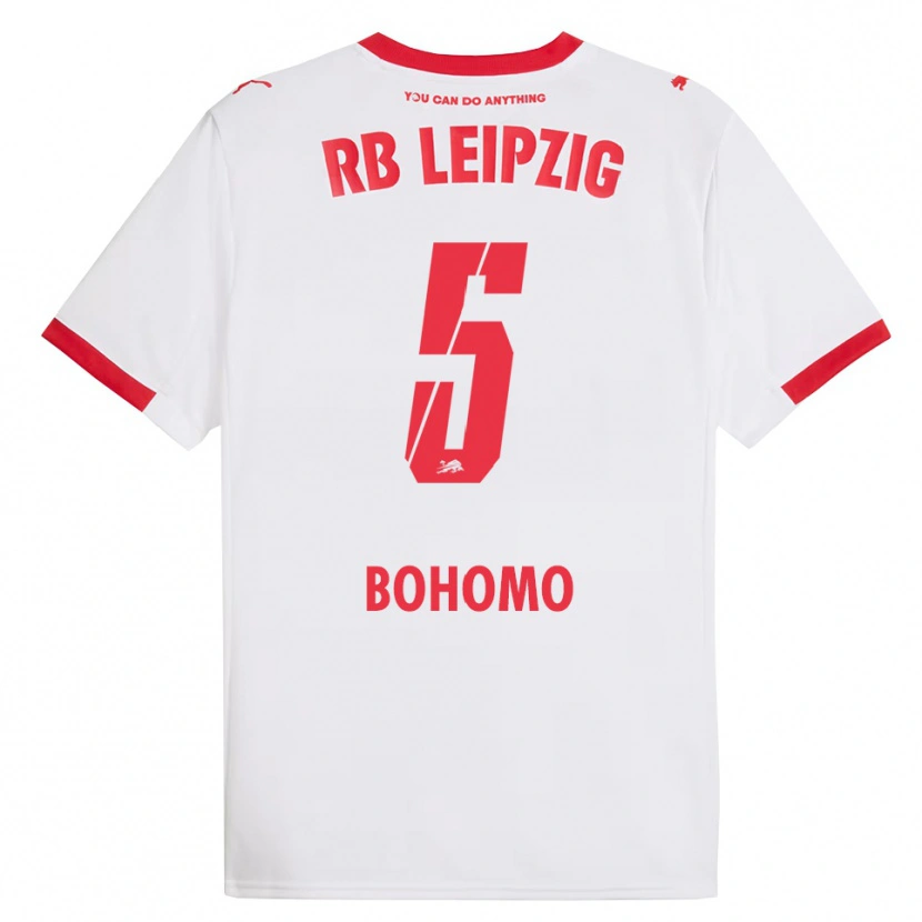 Danxen Kinder Allan Bohomo #5 Weiß Rot Heimtrikot Trikot 2025/26 T-Shirt