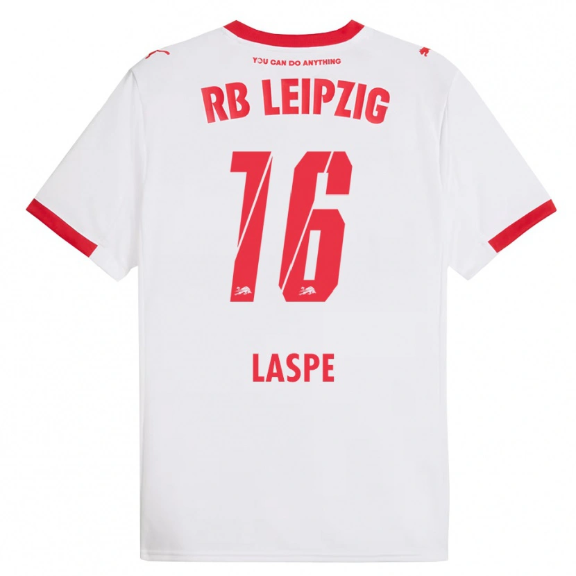 Danxen Kinder Hannes Laspe #16 Weiß Rot Heimtrikot Trikot 2025/26 T-Shirt