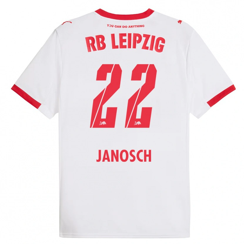Danxen Kinder Luca Janosch #22 Weiß Rot Heimtrikot Trikot 2025/26 T-Shirt