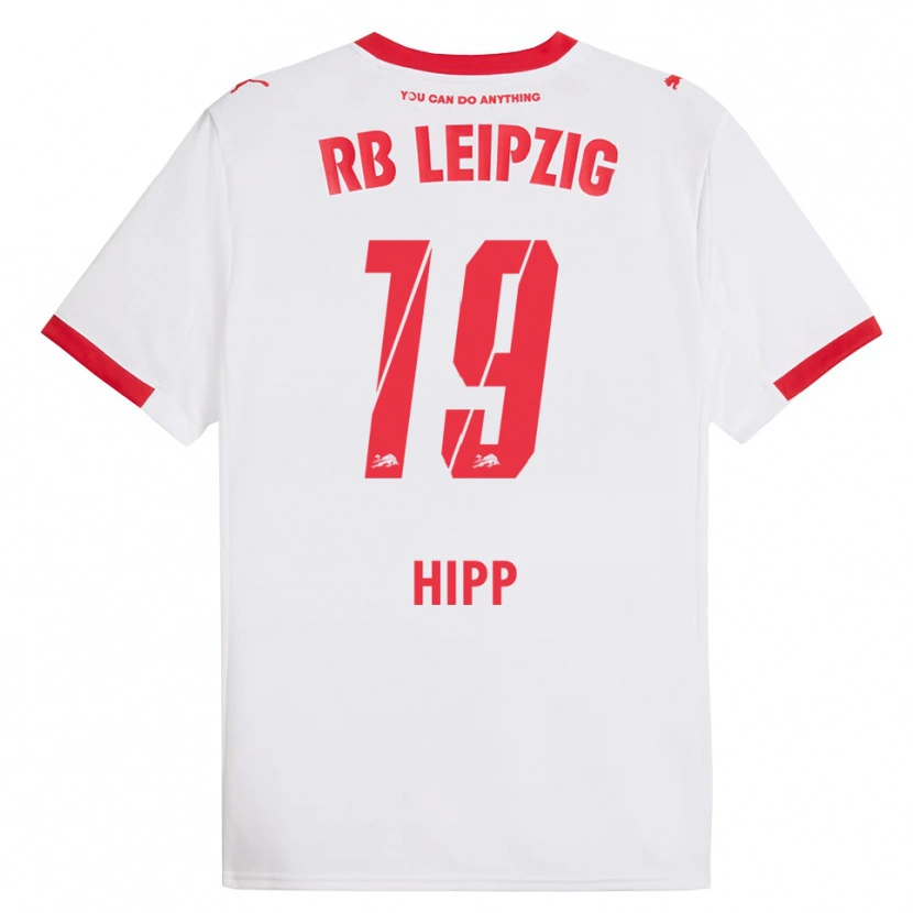 Danxen Kinder Jenny Hipp #19 Weiß Rot Heimtrikot Trikot 2025/26 T-Shirt