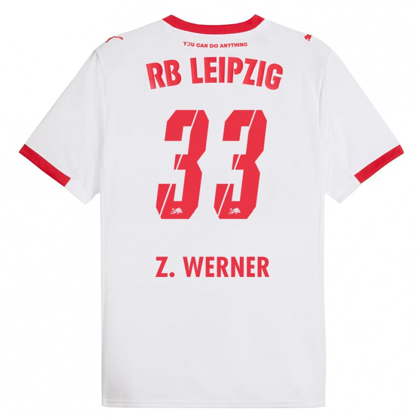 Danxen Kinder Zoé Werner #33 Weiß Rot Heimtrikot Trikot 2025/26 T-Shirt