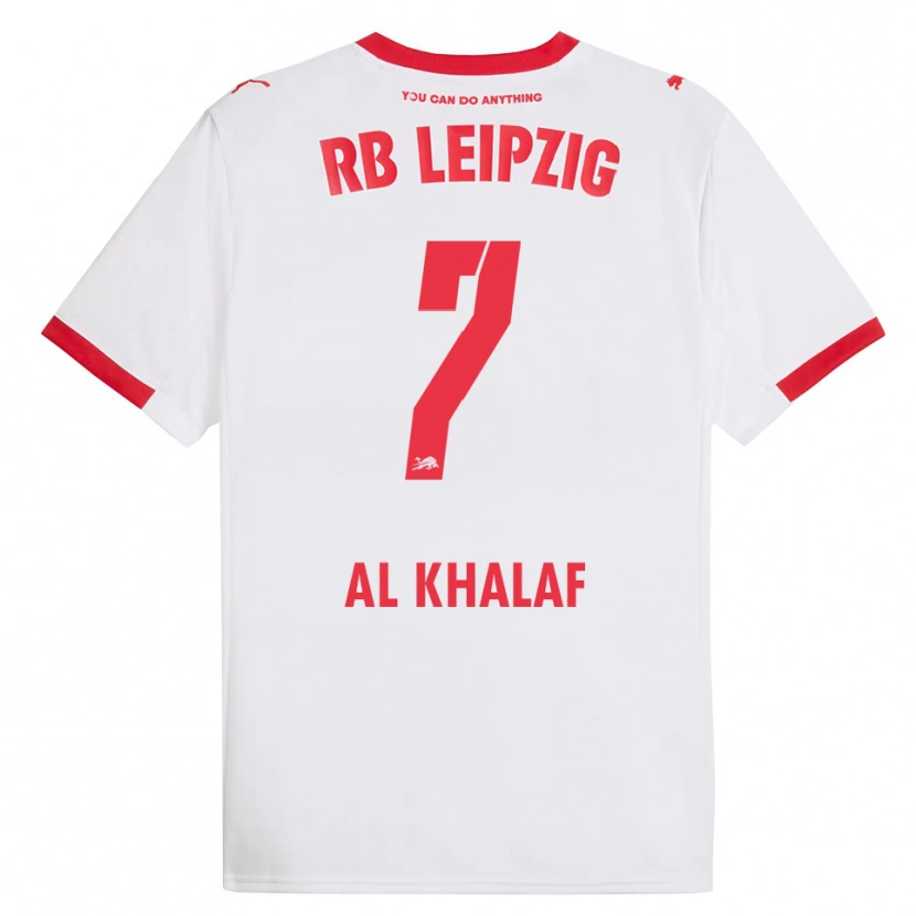 Danxen Kinder Abdul Al Khalaf #7 Weiß Rot Heimtrikot Trikot 2025/26 T-Shirt
