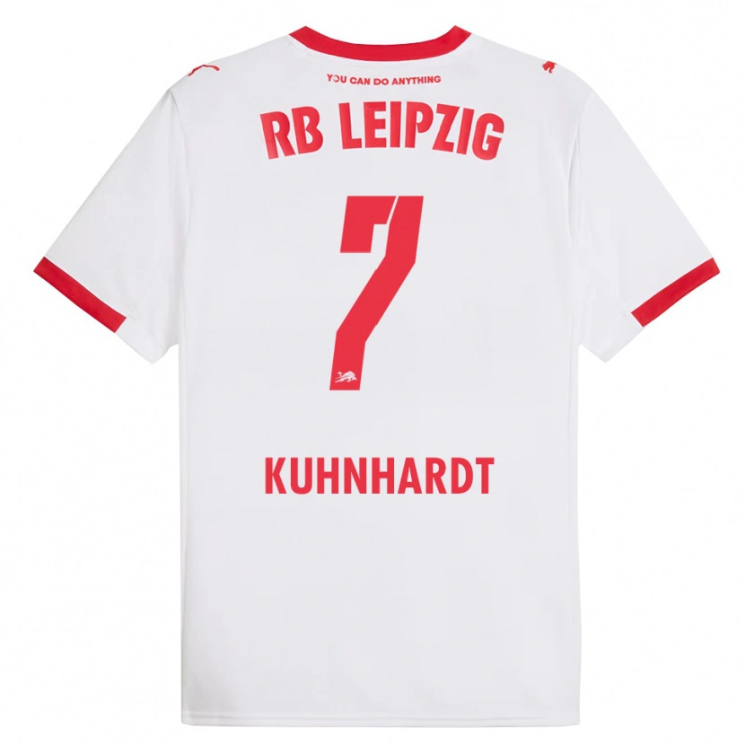 Danxen Kinder Paul Kühnhardt #7 Weiß Rot Heimtrikot Trikot 2025/26 T-Shirt