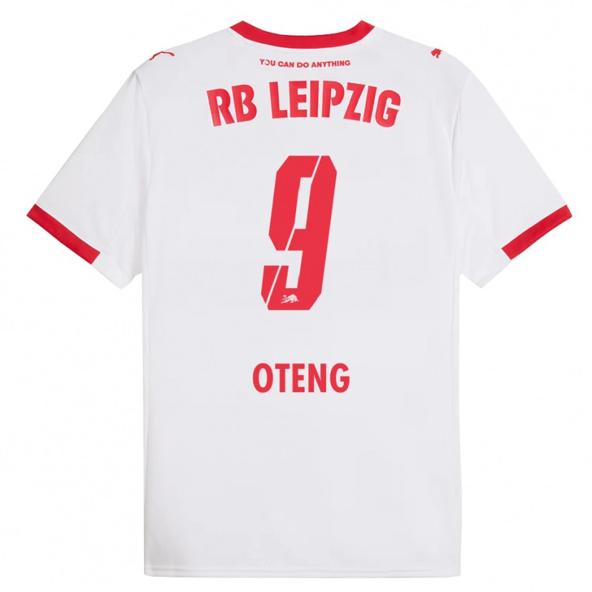 Danxen Kinder Persis Oteng #9 Weiß Rot Heimtrikot Trikot 2025/26 T-Shirt