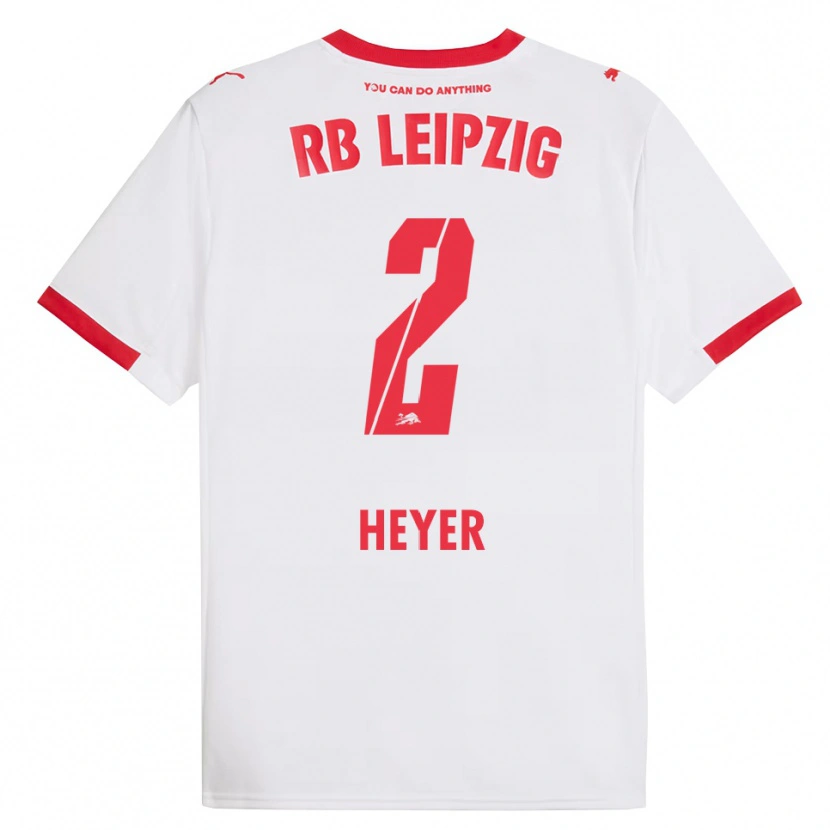Danxen Kinder Friedrich Heyer #2 Weiß Rot Heimtrikot Trikot 2025/26 T-Shirt