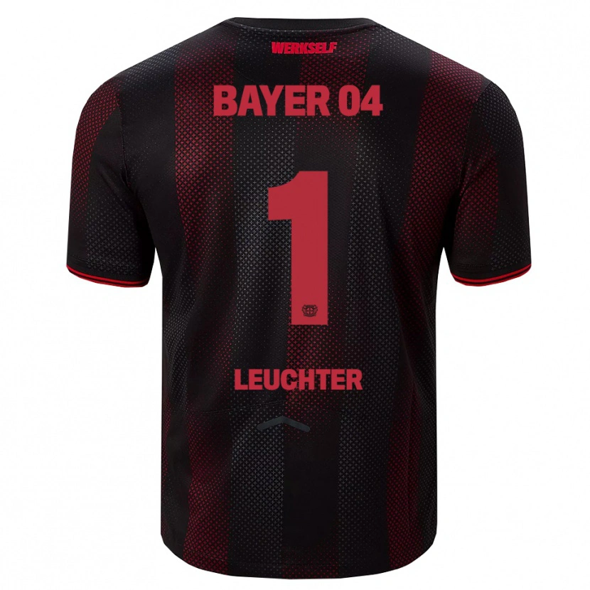 Danxen Kinder Julian Leuchter #1 Schwarz Rot Heimtrikot Trikot 2025/26 T-Shirt