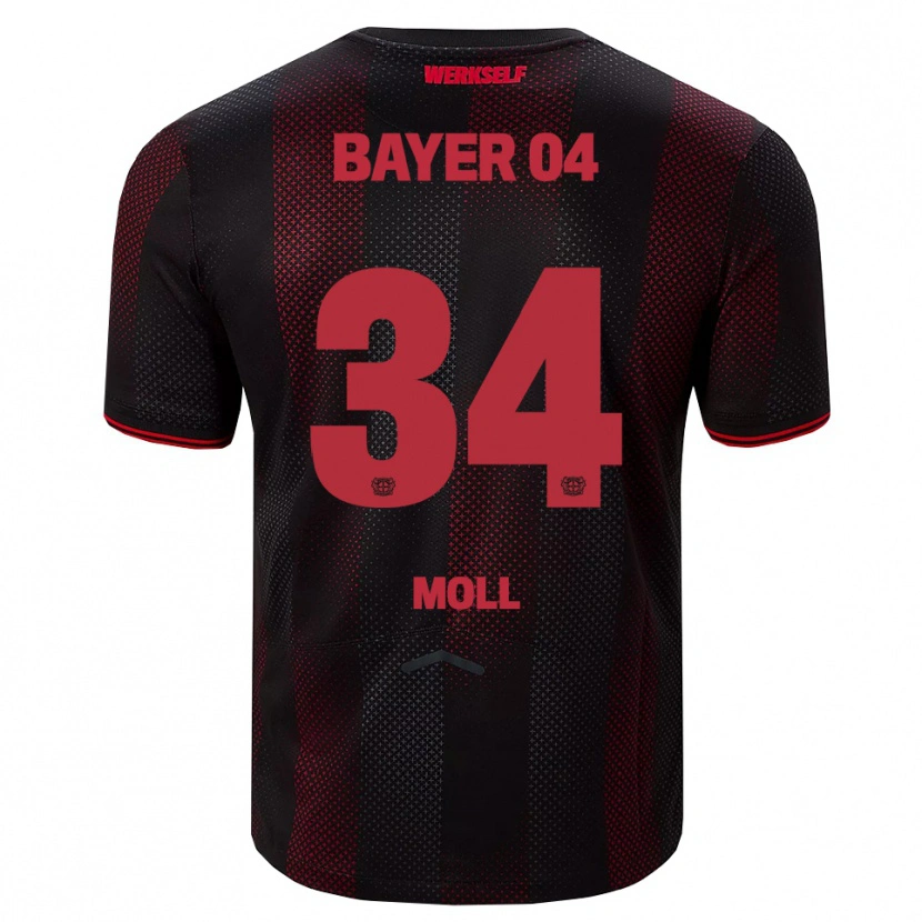 Danxen Kinder Anne Moll #34 Schwarz Rot Heimtrikot Trikot 2025/26 T-Shirt