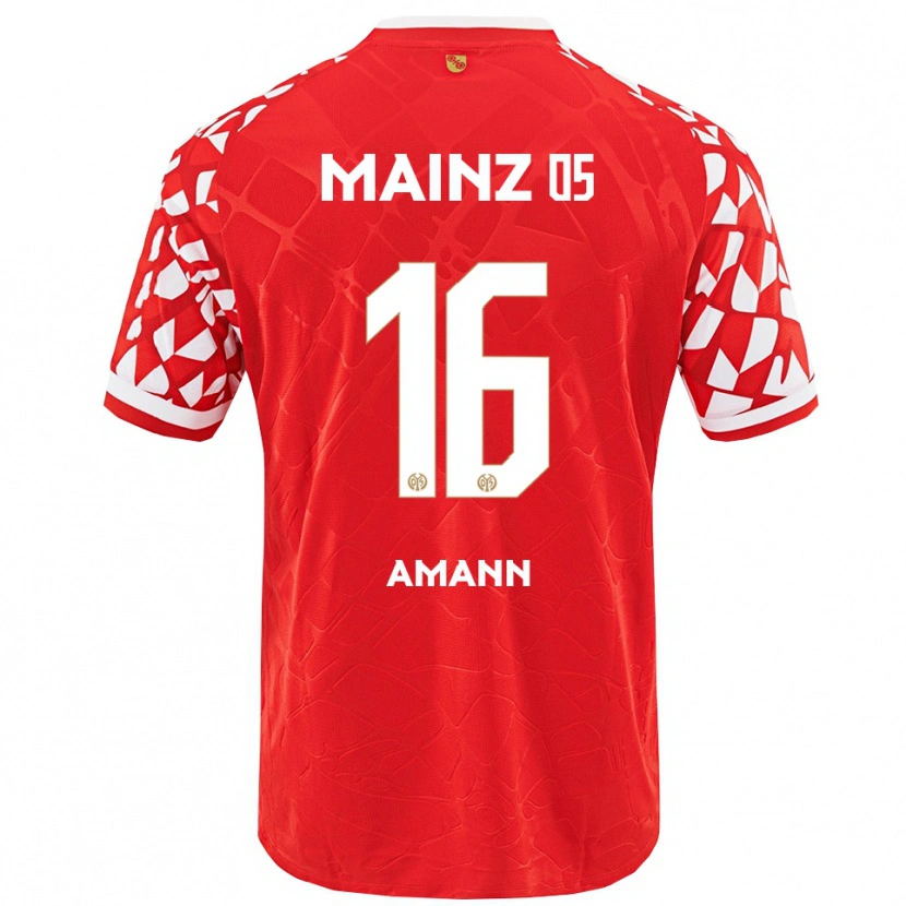Danxen Kinder Jason Amann #16 Rot Weiß Heimtrikot Trikot 2025/26 T-Shirt