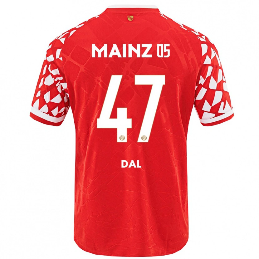 Danxen Kinder Maxim Dal #47 Rot Weiß Heimtrikot Trikot 2025/26 T-Shirt