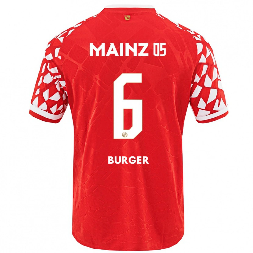 Danxen Kinder Korbinian Burger #6 Rot Weiß Heimtrikot Trikot 2025/26 T-Shirt