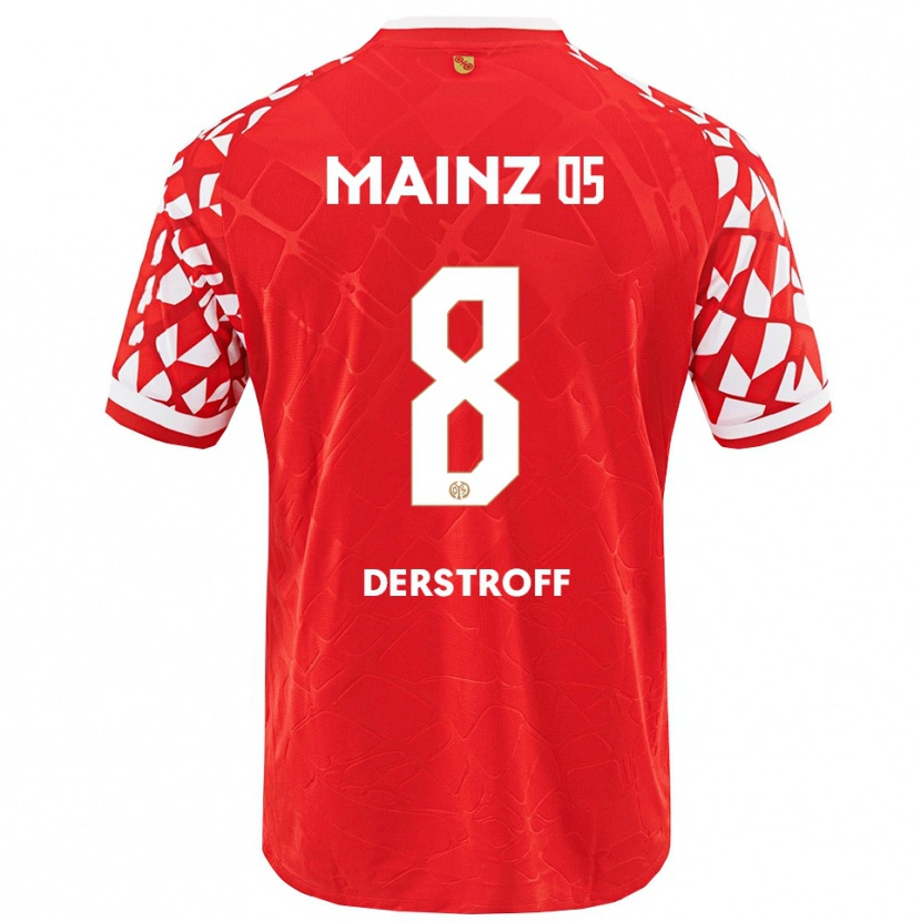 Danxen Kinder Julian-Maurice Derstroff #8 Rot Weiß Heimtrikot Trikot 2025/26 T-Shirt