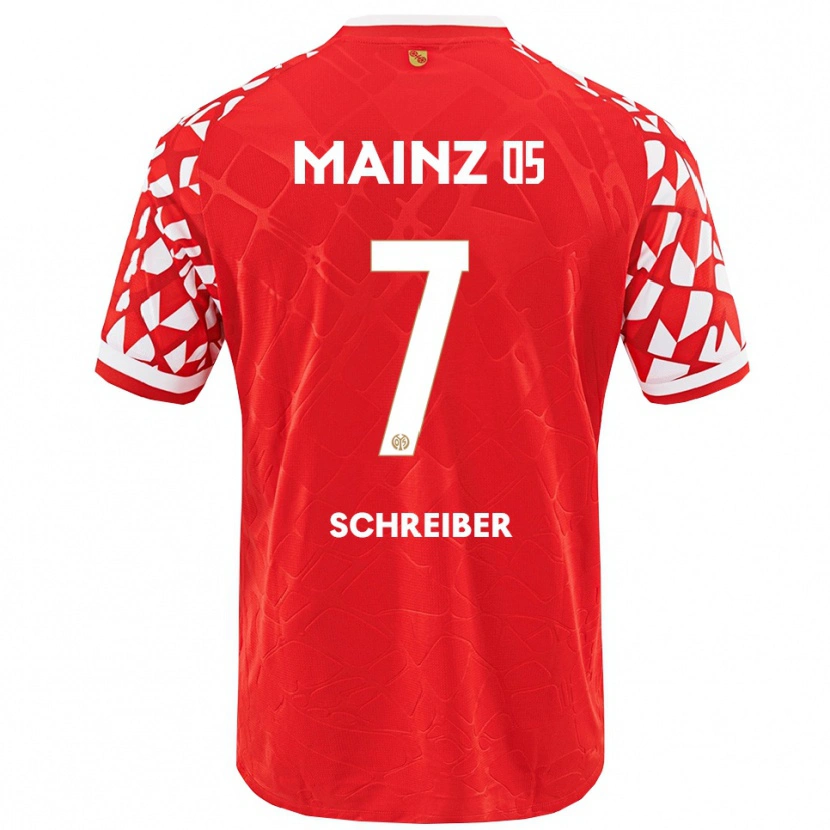 Danxen Kinder Philipp Schreiber #7 Rot Weiß Heimtrikot Trikot 2025/26 T-Shirt