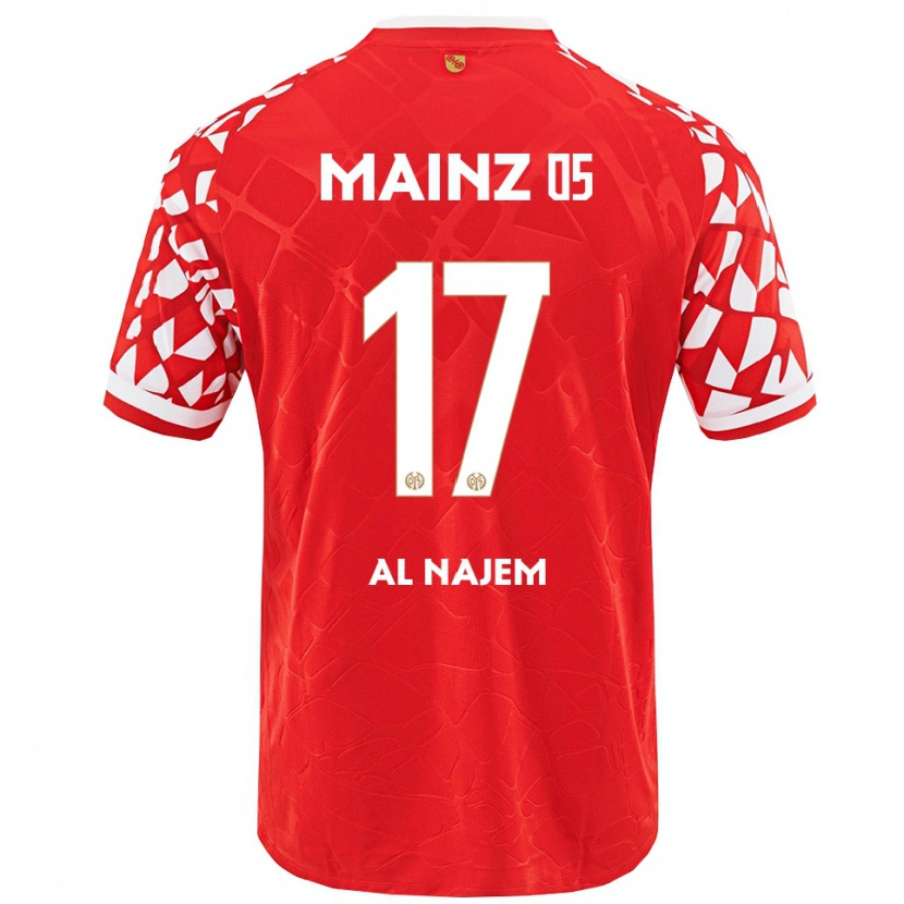 Danxen Kinder Salma Al Najem #17 Rot Weiß Heimtrikot Trikot 2025/26 T-Shirt