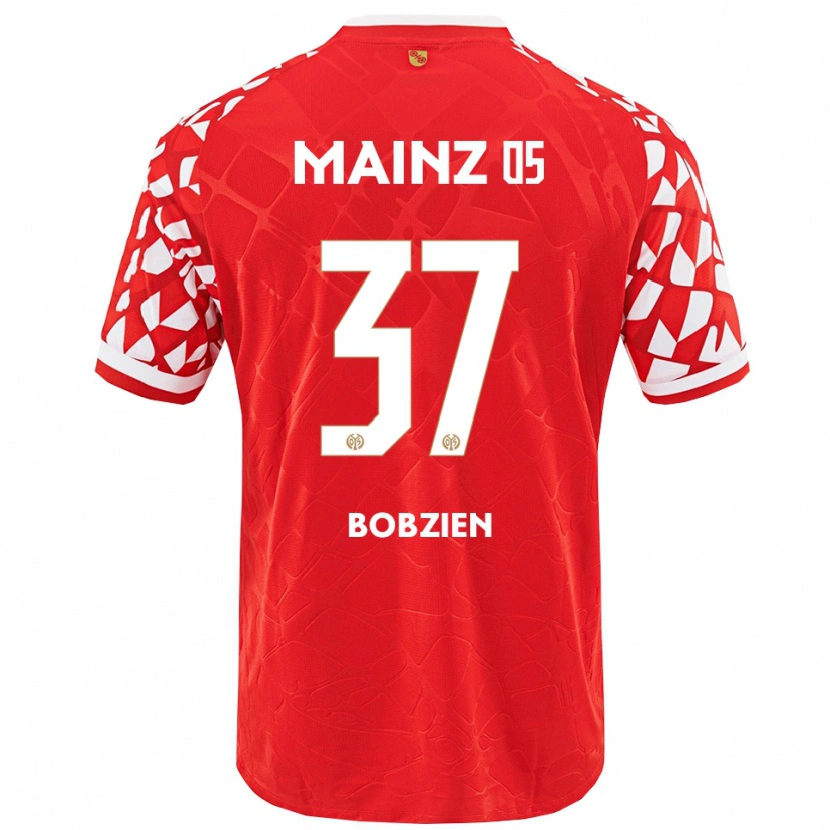 Danxen Kinder Ben Bobzien #37 Rot Weiß Heimtrikot Trikot 2025/26 T-Shirt