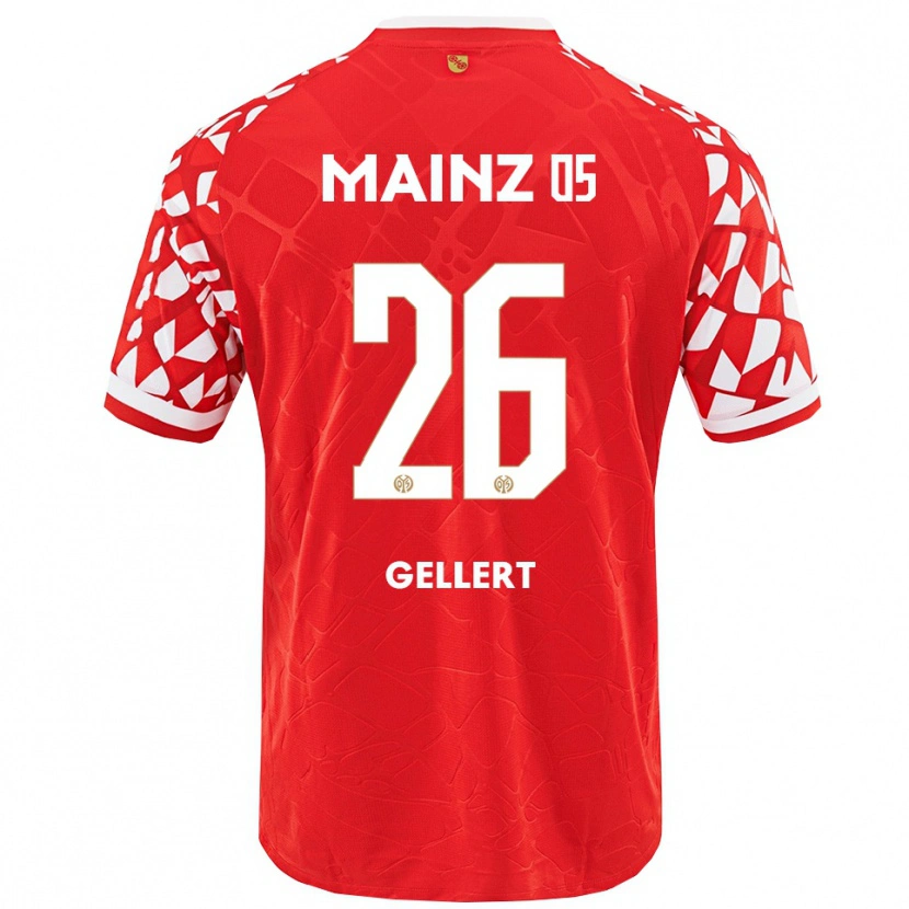 Danxen Kinder Mona Gellert #26 Rot Weiß Heimtrikot Trikot 2025/26 T-Shirt