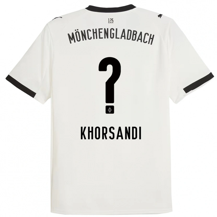Danxen Kinder Radin Khorsandi #0 Weiß Schwarz Heimtrikot Trikot 2025/26 T-Shirt
