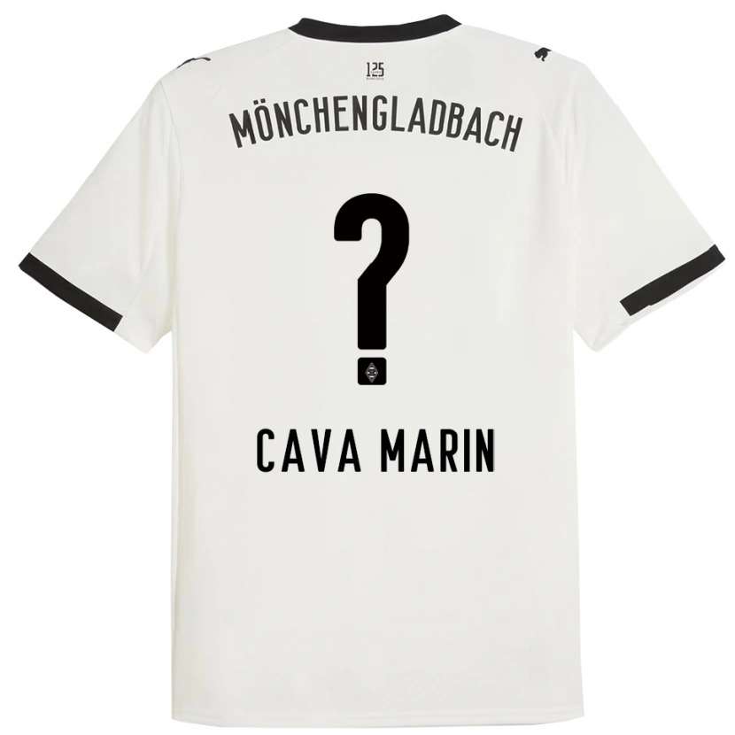 Danxen Kinder Sofia Cava Marin #0 Weiß Schwarz Heimtrikot Trikot 2025/26 T-Shirt