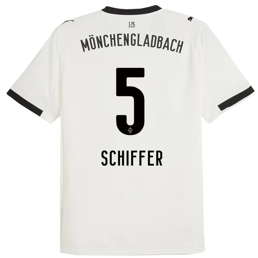 Danxen Kinder Ben Schiffer #5 Weiß Schwarz Heimtrikot Trikot 2025/26 T-Shirt