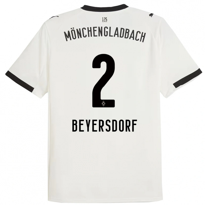 Danxen Kinder Chris Beyersdorf #2 Weiß Schwarz Heimtrikot Trikot 2025/26 T-Shirt