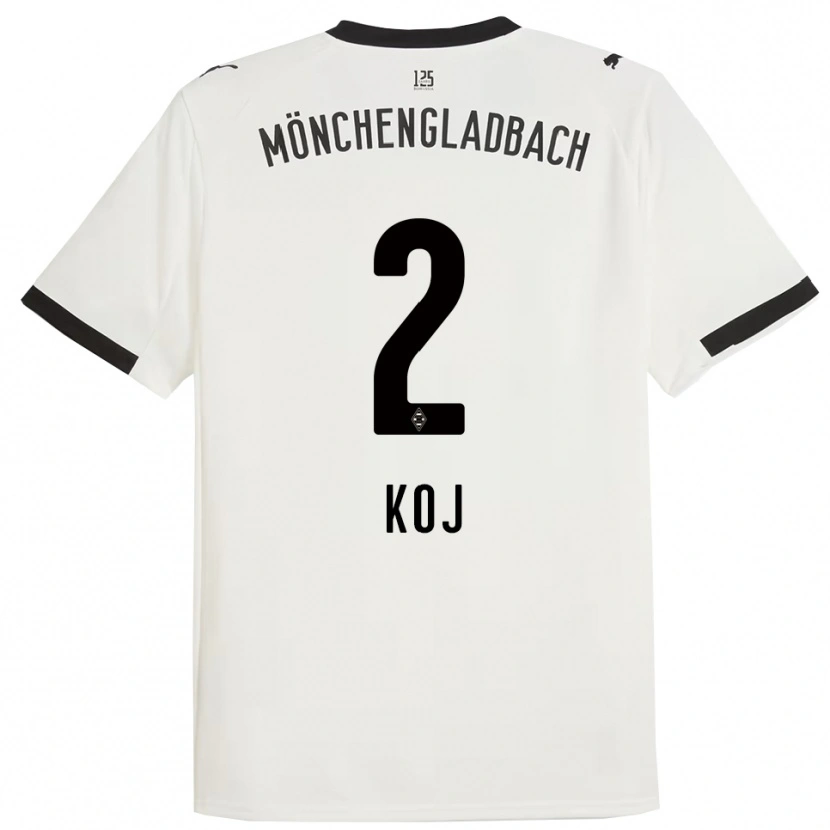 Danxen Kinder Julia Koj #2 Weiß Schwarz Heimtrikot Trikot 2025/26 T-Shirt