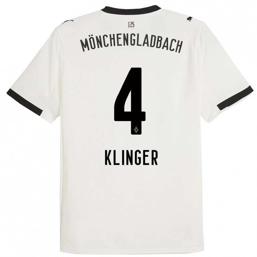 Danxen Kinder Nina Klinger #4 Weiß Schwarz Heimtrikot Trikot 2025/26 T-Shirt