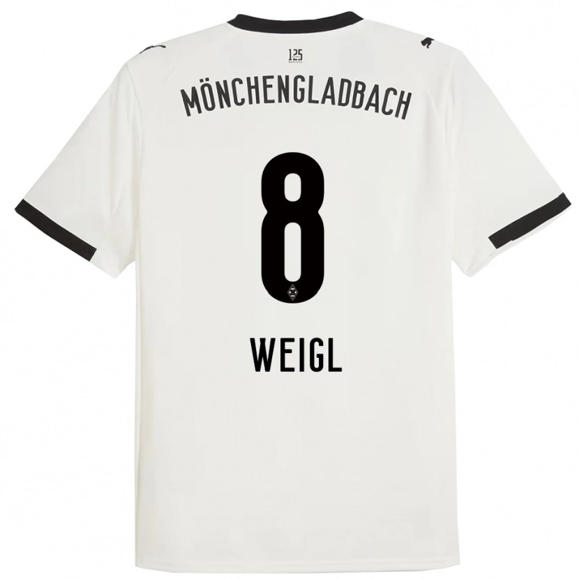 Danxen Kinder Julian Weigl #8 Weiß Schwarz Heimtrikot Trikot 2025/26 T-Shirt